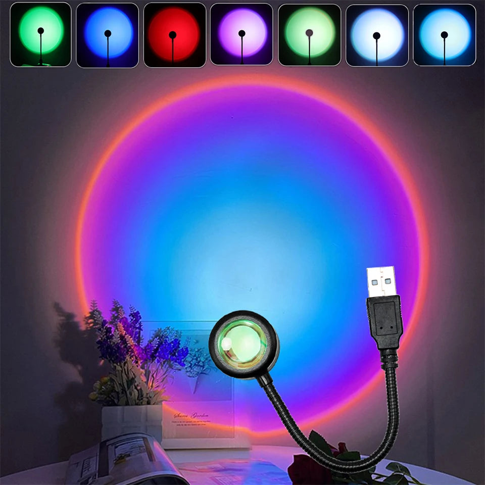 360° Sunset Projection Lamp